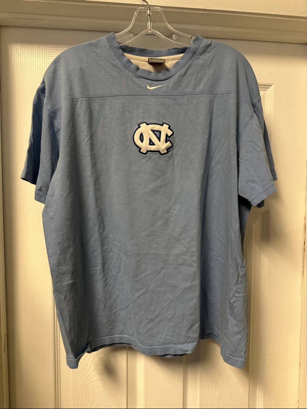 Nike Light Blue Short Sleeve T-Shirt with White UNC Logo